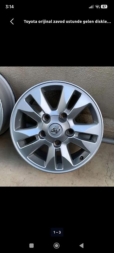 prius 30 disk: Toyota orijinal zavod üstünde gelen disklerdi.Ölçüsü R 17 tep — 1