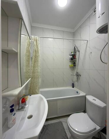 квартира бактуу долоноту: 1 бөлмө, 34 кв. м, Жеке план, 2 кабат, Евроремонт