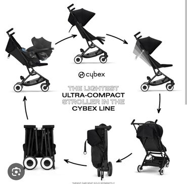 коляска cybex: Коляска, цвет - Черный, Новый