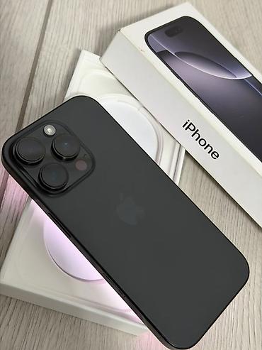 Уюлдук телефондор жана аксессуарлар: IPhone 16 Pro, Колдонулган, 128 ГБ, Black Titanium, Куту, 88 % — 3