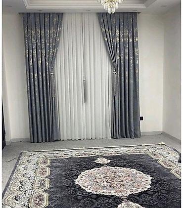 kanat: Zərif klassik üslubda pərdə dəstləri - İkiqat kompozisiya: ağır — 2