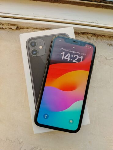 honor x50i qiymeti: IPhone 11, 64 GB, Qara, Face ID, Sənədlərlə