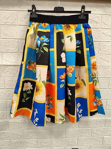 Suknje: Ženska midi suknja A-kroja sa visokim strukom - Silueta: raskošno — 16