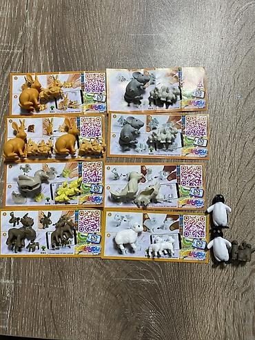 Oyuncaq fiqurlar: Kinder Surprise 
Hamisi 10 manata
Tek Tek satilsa biri 3 manat — 1