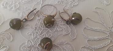 Серебряные наборы украшений: Набор украшений, Проба 925, Женские, Б/у — 5