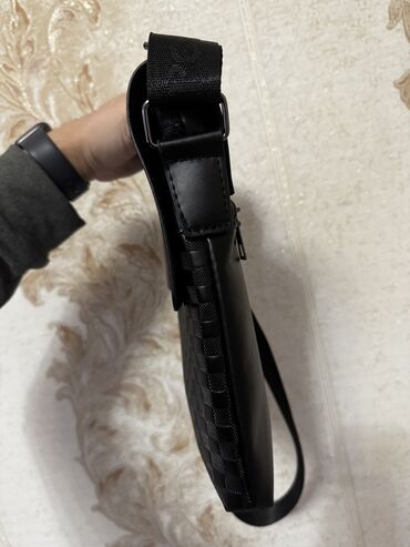 Барсетки: Барсетка, Материал: Искусственная кожа, Разделенные отделения, Регулируемый ремень, Съёмный ремень, Новый — 6