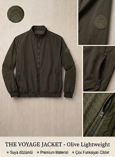 Мужская одежда: THE VOYAGE JACKET – Olive Lightweight - Rəng: zeytun-yaşıl - Kəsim — 2