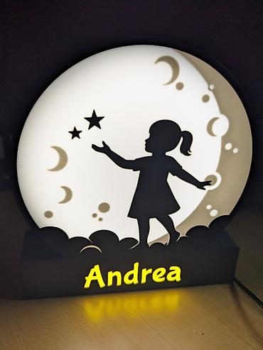 Ночники: Именной детский ночник - Персонализация: имя ребёнка, дата рождения — 9