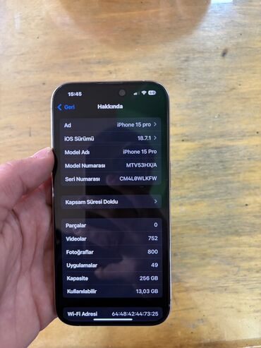 Apple iPhone: IPhone 15 Pro, 256 GB, Desert Titanium, Face ID — 9