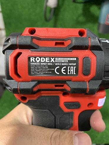 Дрель-шуруповерты: Аккумуляторная ударная дрель-шуруповёрт RODEX RDX3405 в кейсе — 3