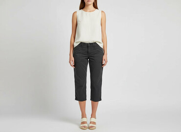 capri ubrania: H&M, Spodnie 3/4 damskie, rozmiar M