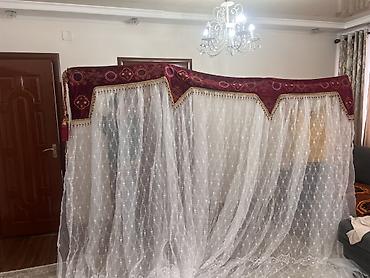 выкройка одеяла: Комплект штор, С вышивкой, С кистями, С тюлем в комплекте, Готовое изделие, Новый, Для зала — 3