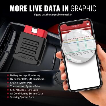Alati za automobile: MUCAR BT200 Pro Full System OBD2 Auto Dijagnostika 1 godina — 12
