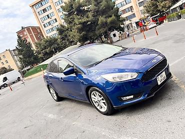 Avtomobil satışı: Ford Focus sedan – mavi rəng, 4 qapı, 5 yerlik. Texniki və avadanlıq — 7