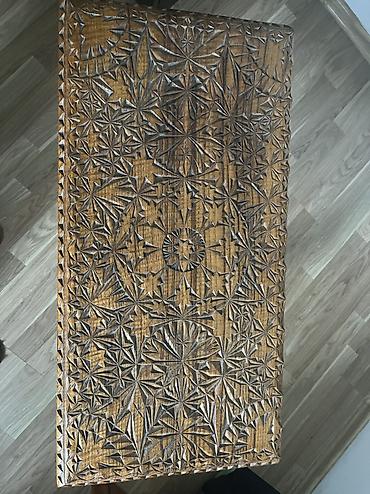 Masalar: Jurnal masası, İşlənmiş, Açılan, Taxta, Dördbucaq masa — 2