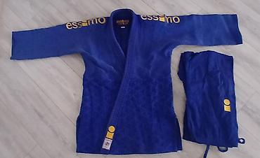 judo forma: Essimo mavi cüdo kiminosu (çəkməli üst və şalvar dəsti) - Brend — 1