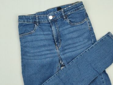 szerokie krótkie spodenki jeansowe: Spodnie jeansowe, 16 lat, 170, stan - Dobry