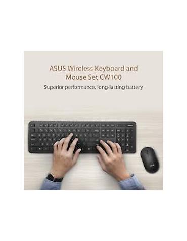 asus computers: ASUS CW100 Simsiz Klaviatura və Siçan Dəsti - Yüksək performans — 1