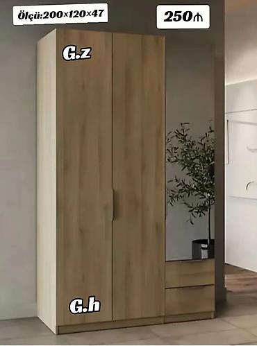 Шкафы: Giriş dolabı – şkaf və güzgülü komod bölməsi ilə Ölçü: 200 × 120 × 47 — 1