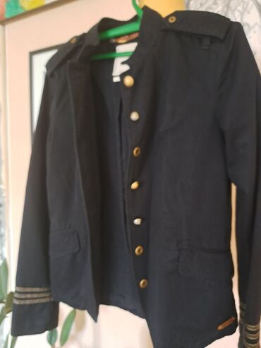 Ostale jakne, kaputi, prsluci: Jakna postavljena Replay teget plava malo nosena sa zlatnim detaljima