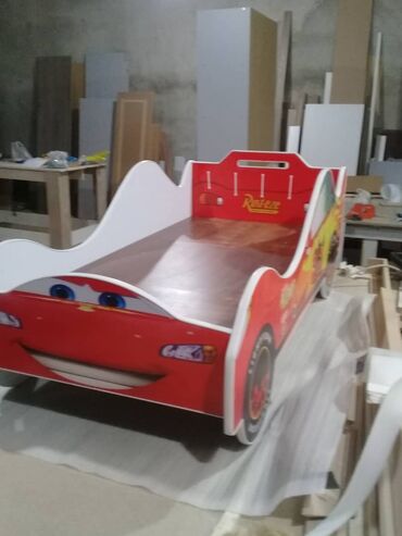 детский кровать машина: Кровать-машина, Для мальчика, Новый