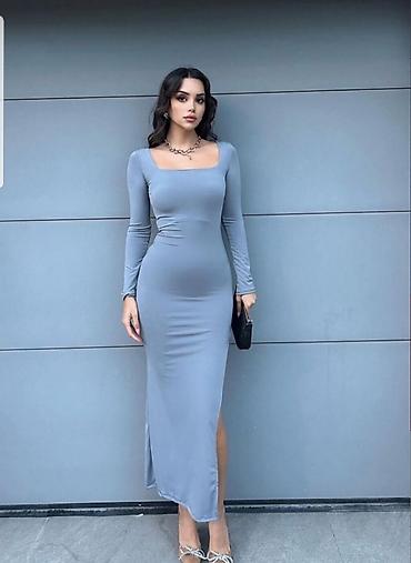 Haljine: Duge haljine sa elastinlm. Crna,plava,boja kajsije,zuta,svetlo — 24