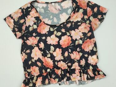 bluzki w kwiaty z bufiastymi rękawami: Блуза жіноча, M, стан - Ідеальний