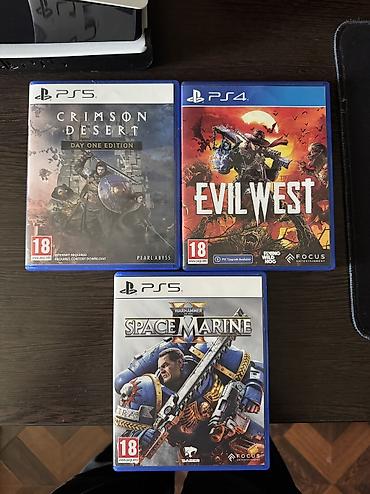 1200: Продаю Игры на PS5 и PS4 Evil West 1200 Space Marine 2200 (есть код — 1