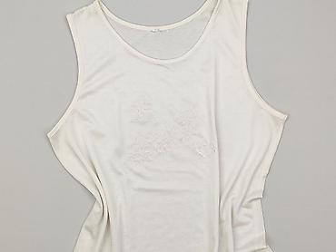 bluzki biale haftowane: T-shirt damski, rozmiar XL — 1