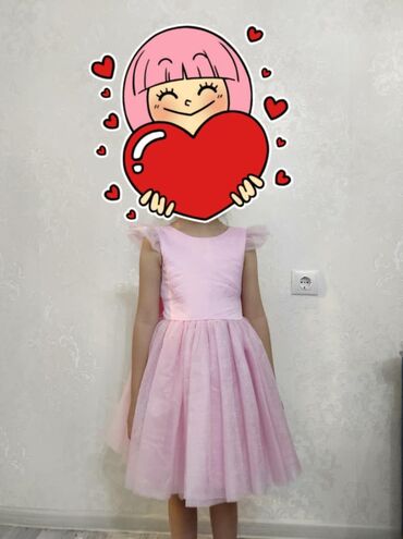 детские пышные платья на прокат: Детское платье, цвет - Розовый