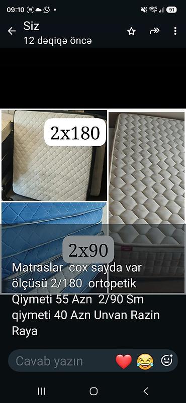 taxta kravat: Ortapedik matraslar - Ölçülər: 2/180 və 2/90 sm - Model: ortopedik — 1