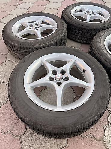 bridgeston: Литые Диски R 16 Toyota, Комплект, отверстий - 5, Б/у — 2