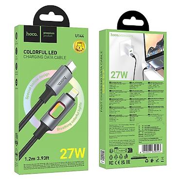 iphone xp: Кабель Hoco USB‑C — Lightning с подсветкой LED - Быстрая зарядка — 1