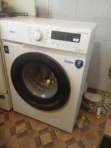 новые стиралки: Кир жуучу машина Midea, Колдонулган, Автомат, 6 кг чейин