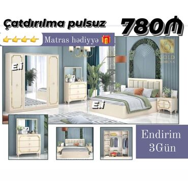 Masa və oturacaq dəstləri: *Yataq dəsti / Yataq otağı mebeli* ✔️Rəng seçimi var *🎁Matras