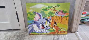 Картины: Продаю готовую картину 30 на 40см (мозайка) и картину красками на — 21