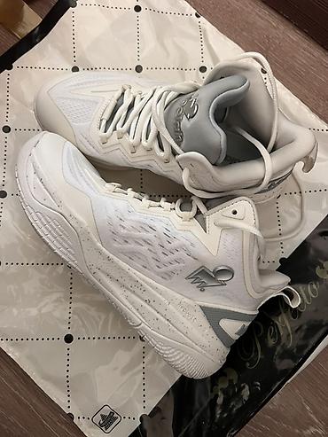 nike machomai 2: БАСКЕТБОЛЬНЫЕ кроссовки Moolah из США 🇺🇸 (высокий силуэт), бело-серый — 3