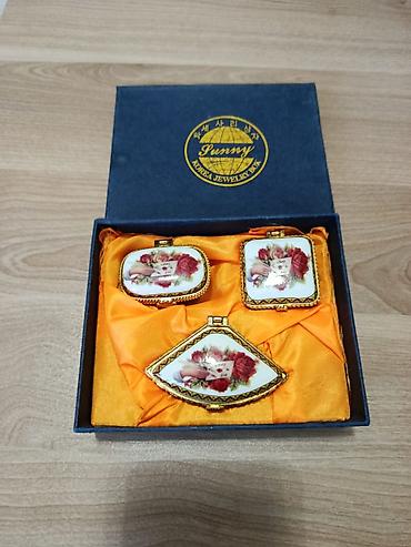 Mücrülər: Sunroy Korea Jewelry Box brendli porselen miniatür qutu dəsti - — 2