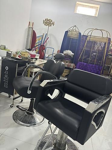 ofis ucun kreslo ucuz: Peşəkar salon kresloları – 2 model - Material: Qara eko‑dəri oturacaq — 2