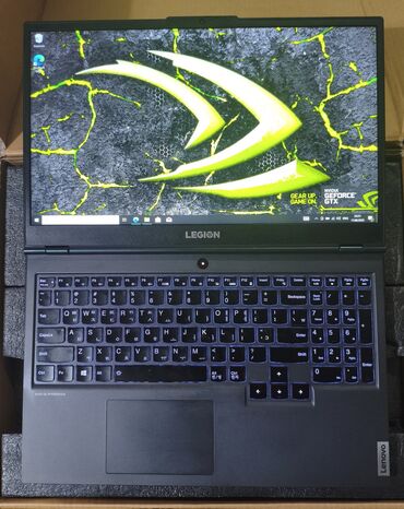 ноутбуки новый: Ноутбук, Lenovo, 32 ГБ ОЗУ, AMD Ryzen 5, 15.6 ", Б/у, Игровой, память NVMe SSD