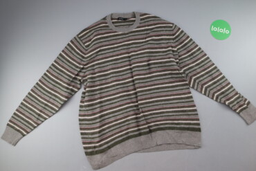 Жіночій светр XXL, візерунок - Смужка, колір - Сірий