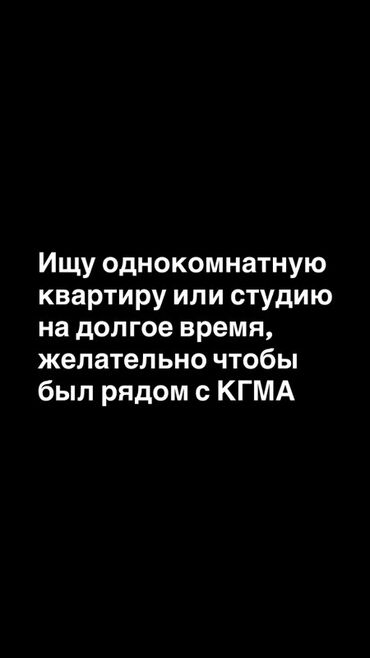 срочно здаю квартиру долгосрочно кок жар: Студия, Чогуу жашоосу жок