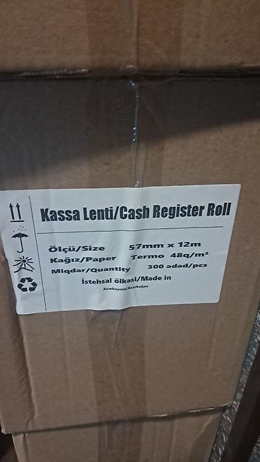 termal printer: Məhsul: Kassa lenti (termal kağız rulonu) Təsvir: - Termal kağız — 3