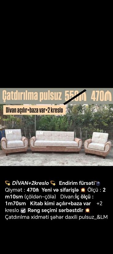 Divanlar: Divan, Yeni, Açılan, Bazalı, Ödənişli çatdırılma — 3