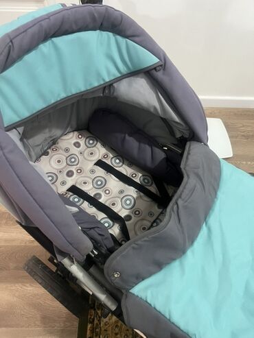 Коляски: Коляска, цвет - Голубой, Б/у — 6