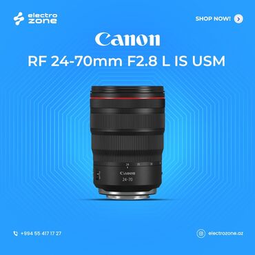 Obyektivlər və filtrləri: Canon RF 24-70mm F2.8 L IS USM - Səssiz fokuslama üçün yüksək