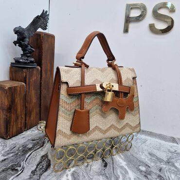 Torbe: Elegantna torbica, Hermes, Materijal: Koža, Lakovana koža — 5