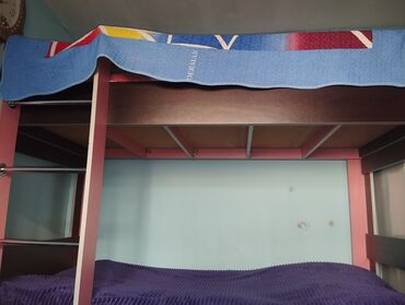 İkimərtəbəli uşaq çarpayıları: Oğlan və qız üçün, Çarpayı, Matras ilə, Siyirməli, Laminat — 2