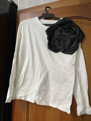 кофта блузка: Свитшот, Китай, цвет - Белый, S (EU 36), M (EU 38), L (EU 40)