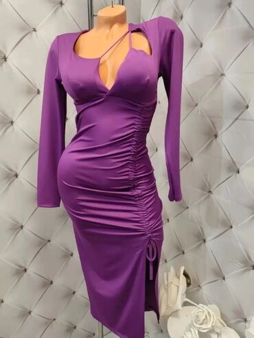 Haljine: 9Fashion Woman M, bоја - Zlatna, Koktel, klub, Dugih rukava — 7